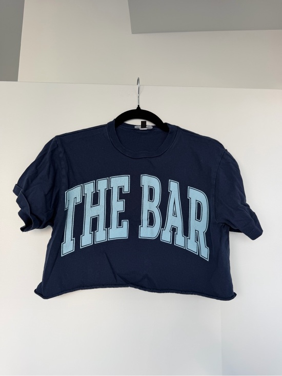 The Bar Tops - The Bar Navy Cropprd Tee